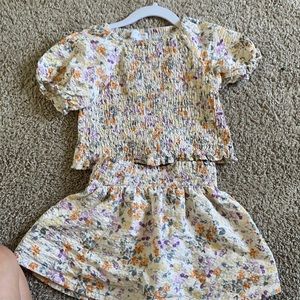 Zara 3-4 years two pieces floral set